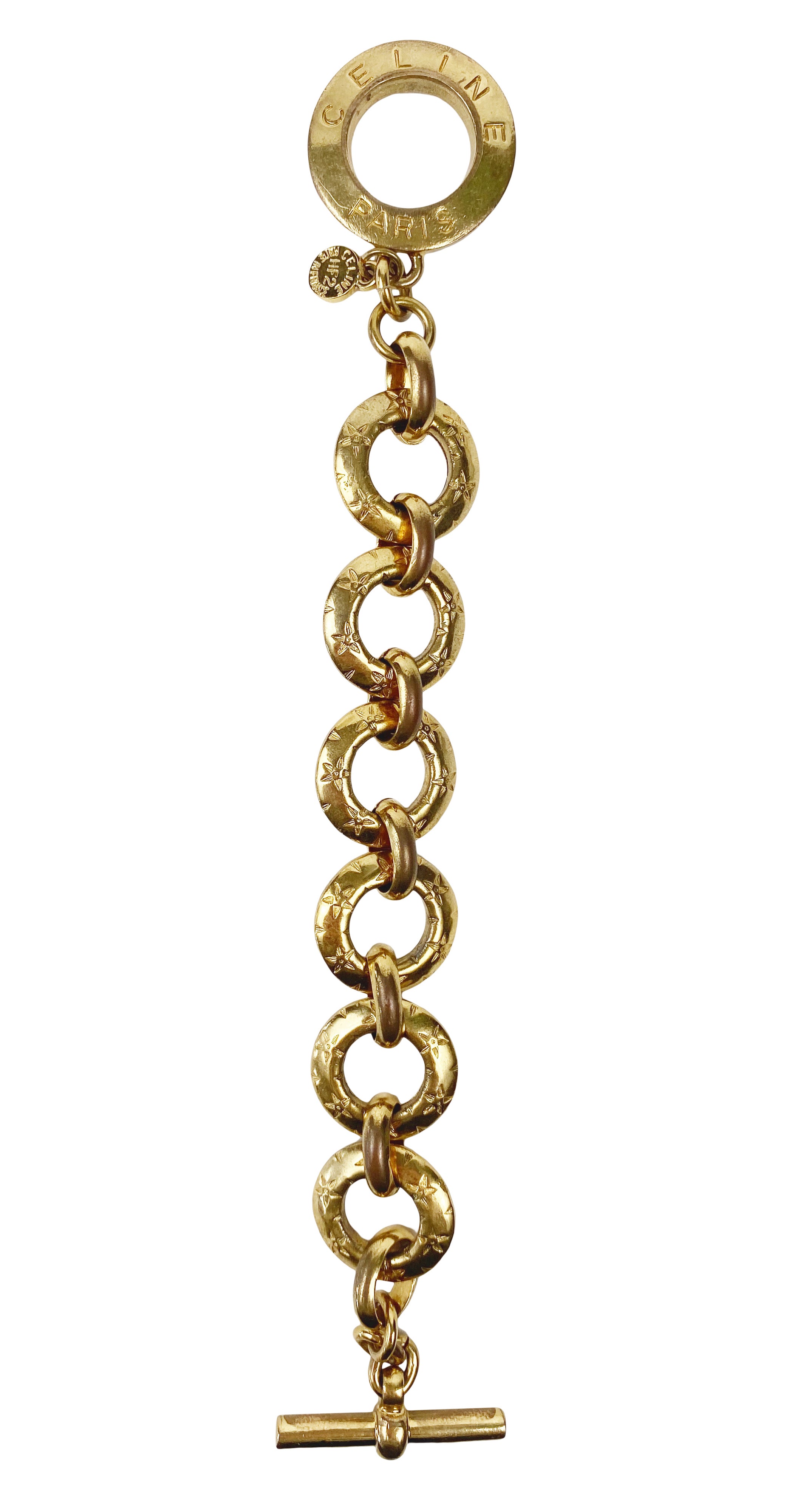 1990s Gold-Tone Star Toggle Bracelet