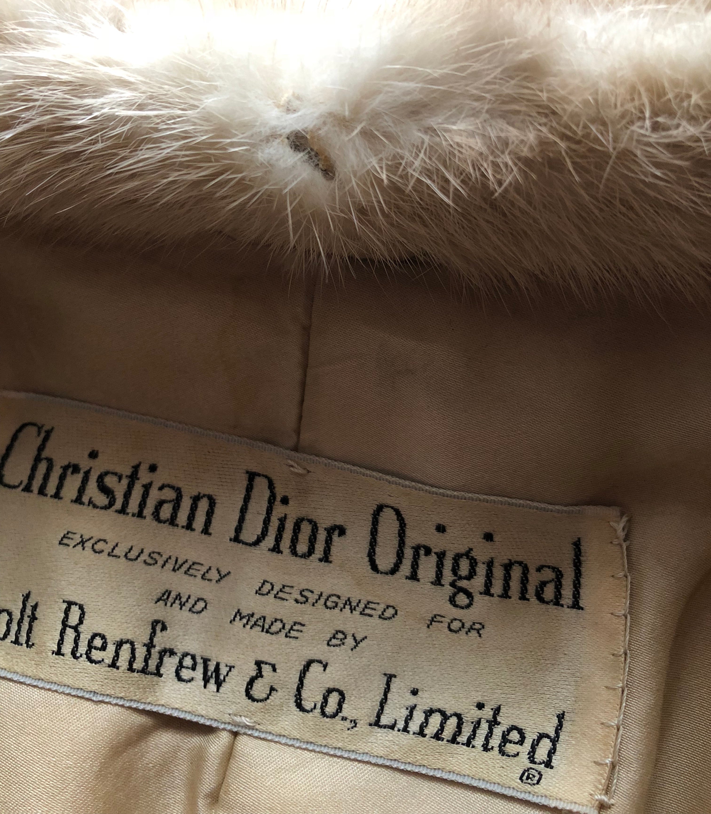 1960s Genuine Blonde Mink Fur Coat