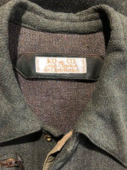 1970s Ko and Co Long Green Wool Hunting Coat