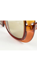 1970s Optyl Orange Gradient Oversized Sunglasses