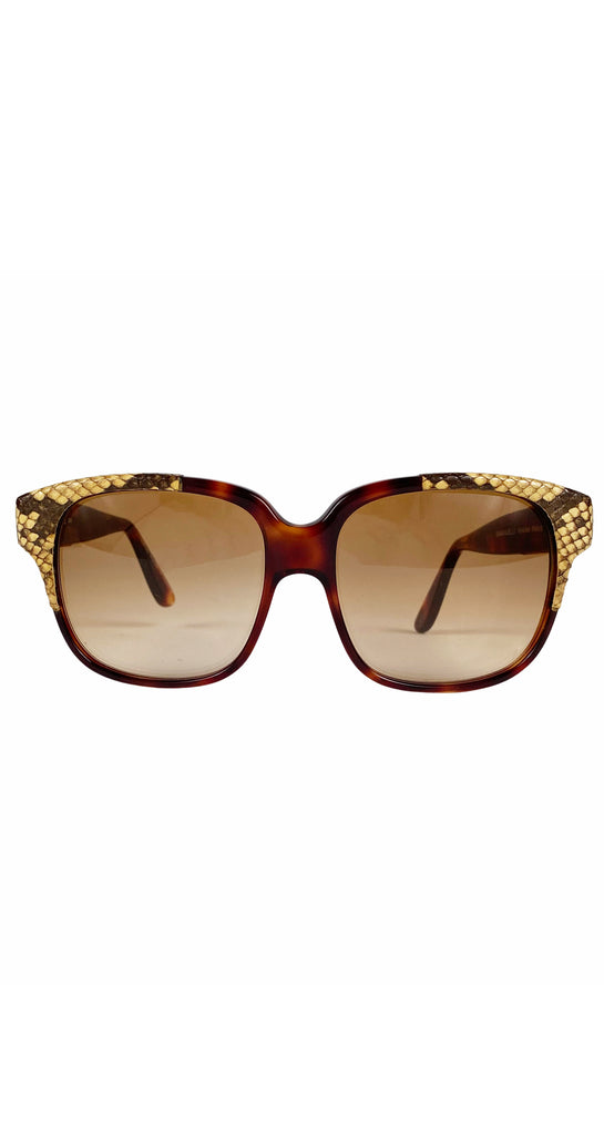 Emmanuelle Khanh 1970s 8780 18 PP Python Skin Tortoiseshell  display picture 3