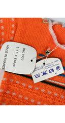 1970s NOS Neon Orange Sweater 6M