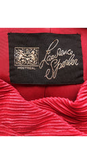 1960s Fuchsia Silk Bow Double-Breasted Jacket
