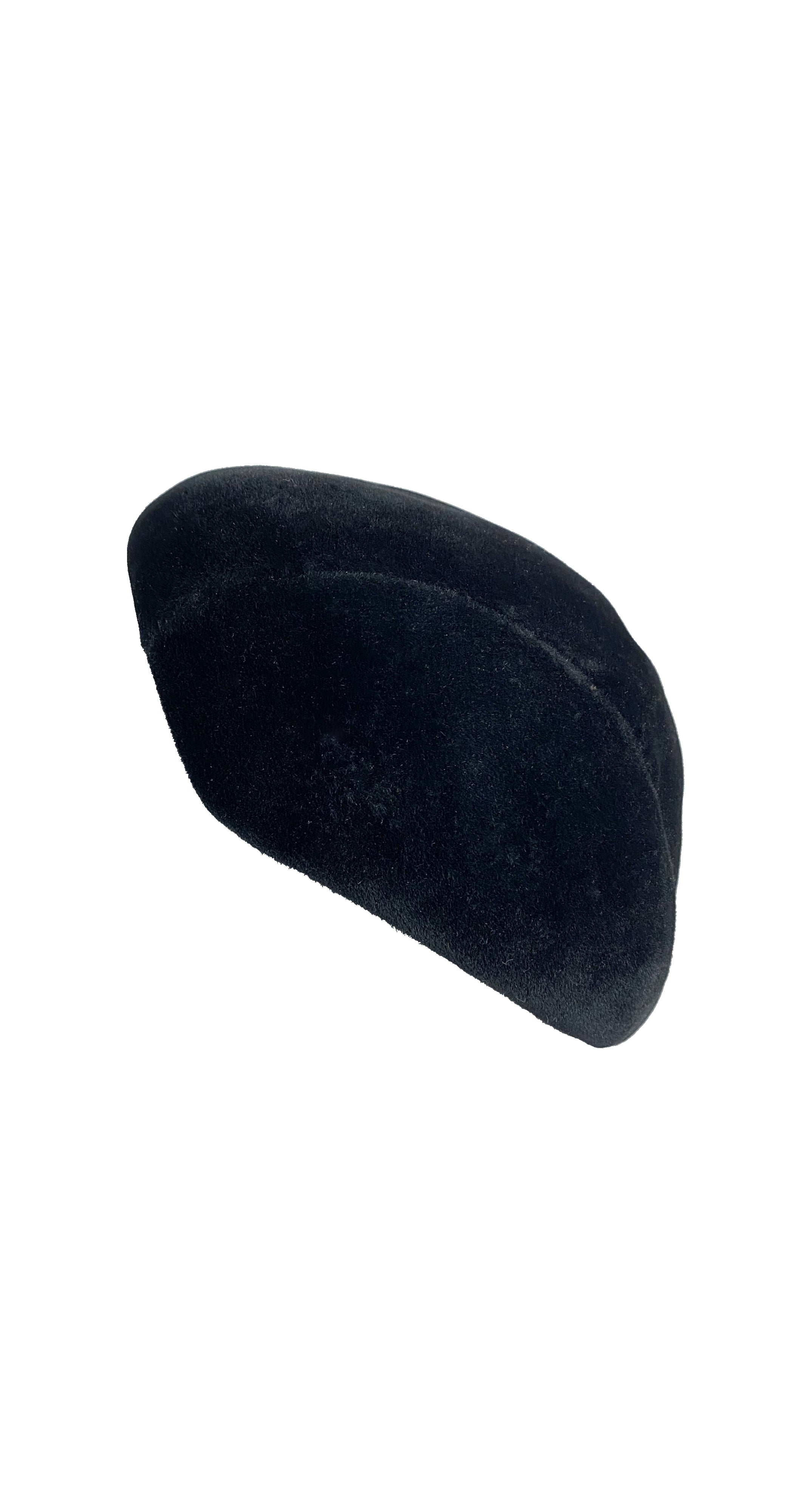 1950s Black Velvet Felt Hat