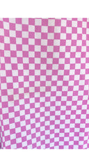 1960s Mod Pink & White Check Cotton Trousers
