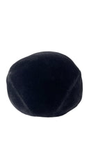 1950s Black Velvet Felt Hat
