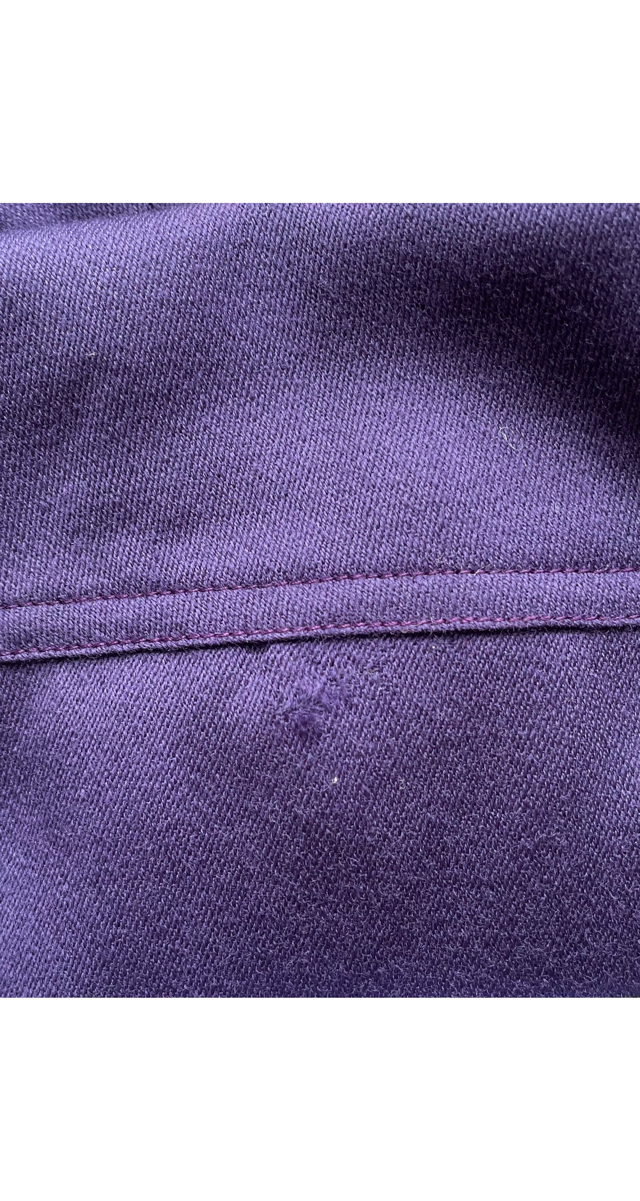1980s Purple Wool Jacket & Trouser Suit