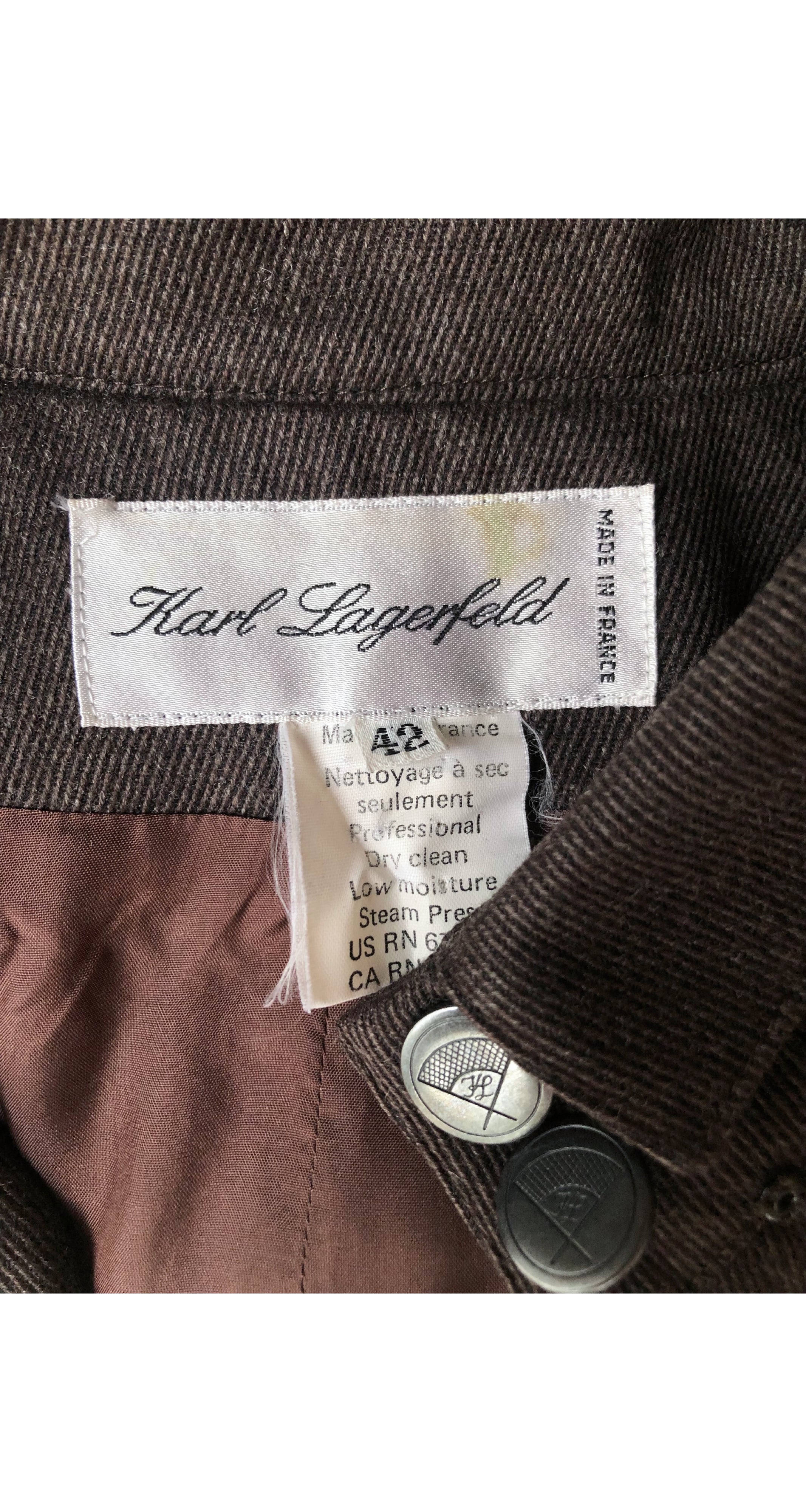 1980s Brown Wool Box-Cut Cropped Jacket