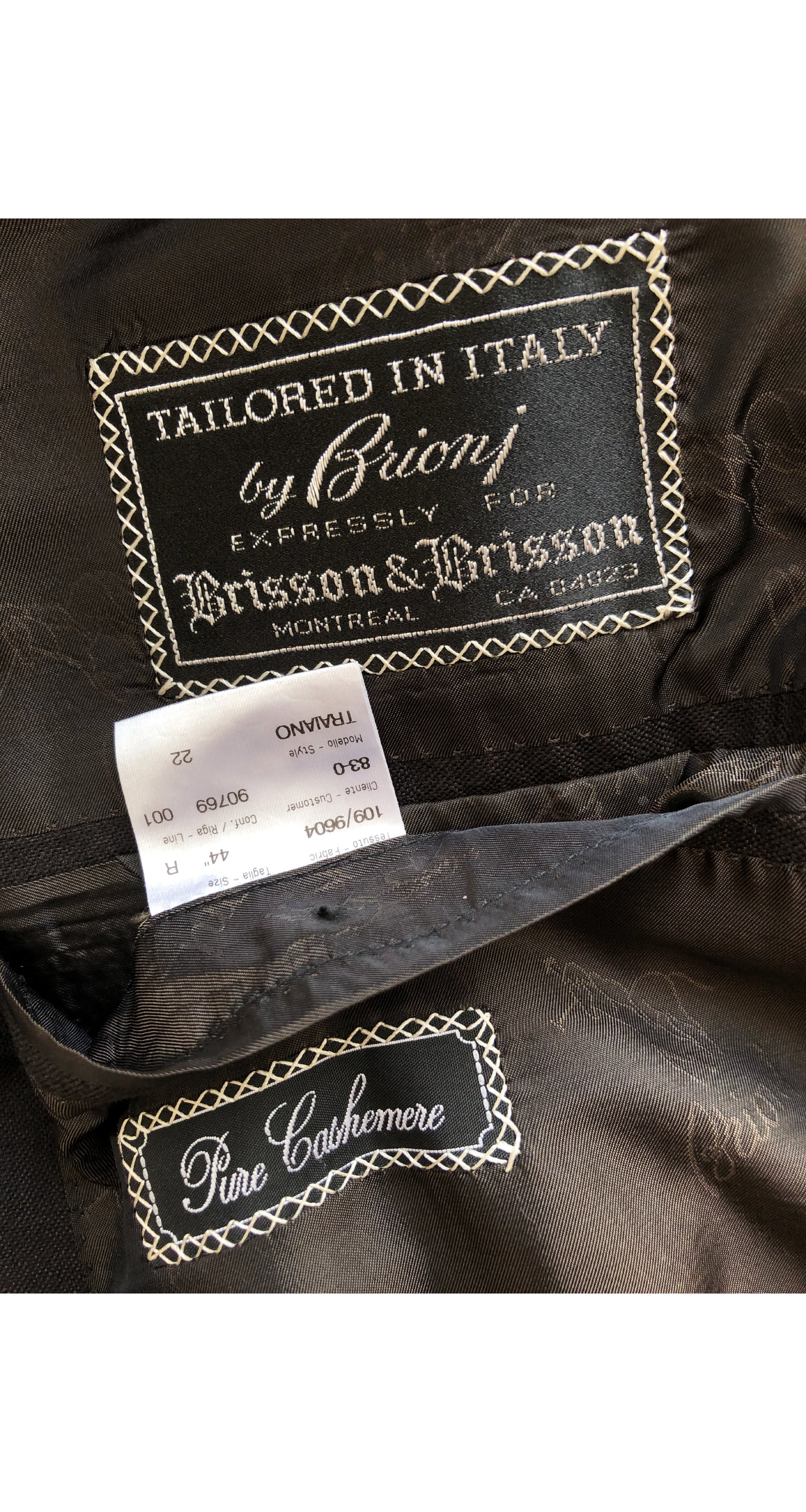 1990s Men's "Traiano" Brown Cashmere Two-Button Blazer Jacket