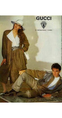 1983 S/S Ad Campaign Ruffle Neck Cream Silk Top