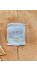 1960s Butterscotch Raw Silk Open Jacket
