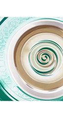 Green Swirl Print Silk Twill Scarf