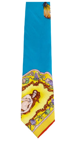 1990s Botticelli's "The Birth of Venus" Silk Men's Tie