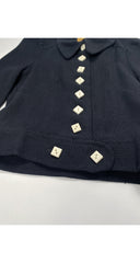 1968 Documented Black Square Button Jacket