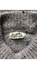 1980s Men's "H" Logo Crest Mohair Sweater