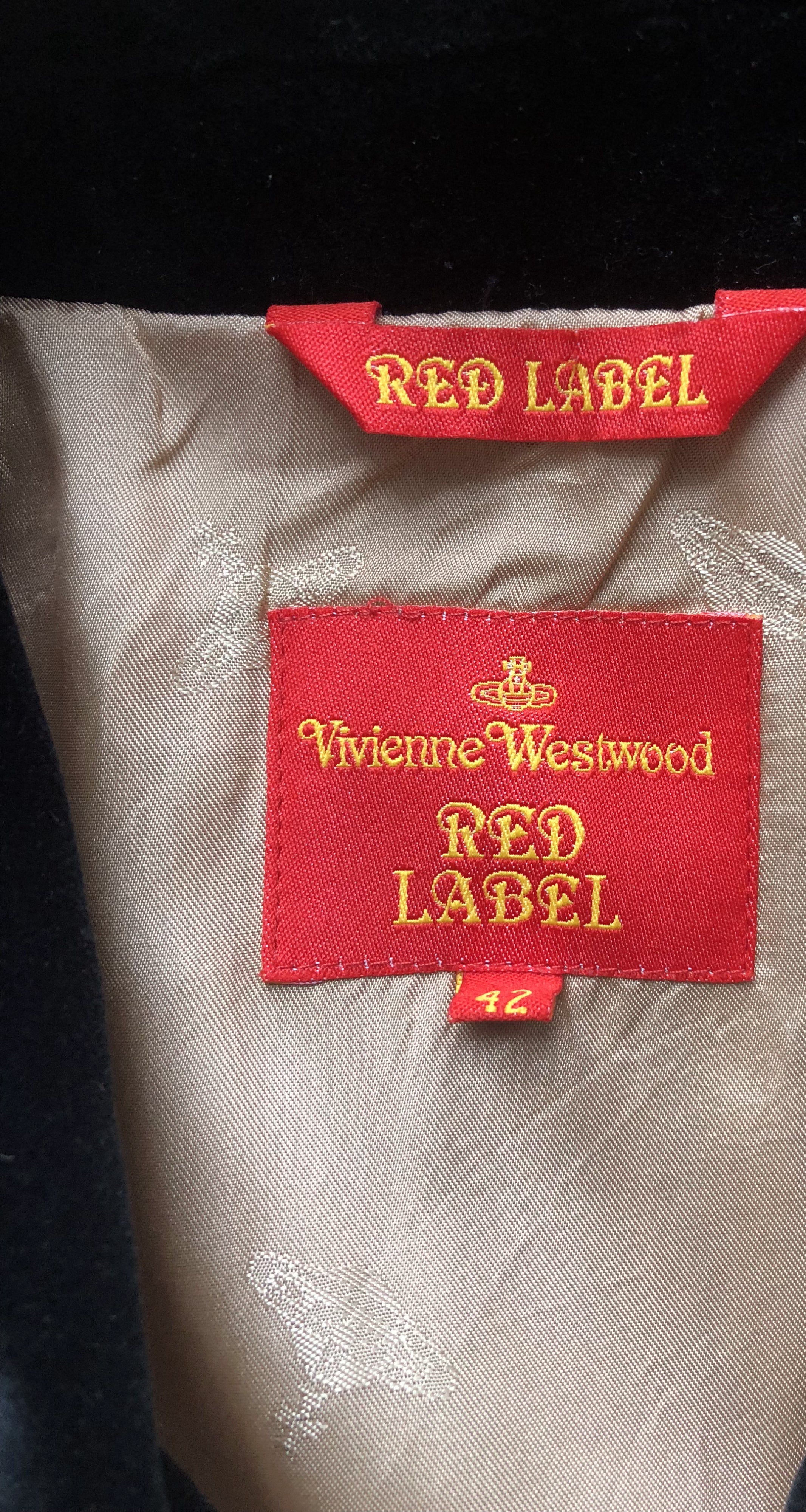 Vivienne Westwood 2000s Red Label Plaid Wool & Velvet Jacket ...
