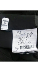1990s Black Chiffon Carwash Hem Mini Skirt