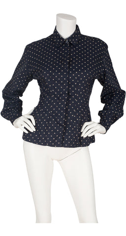 1987 S/S Skull Print Black Cotton Light Jacket