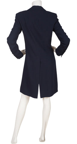 1990s Navy Wool Riding Jacket