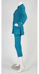 c. 1967 Documented Blue Polka-Dot Jacket & Pant Set