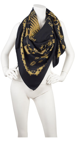 1985 "Scheherazade" by Henri of 'Origny 140cm Cashmere & Silk Shawl
