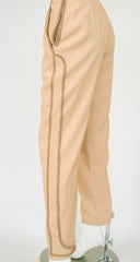 1980s Western-Inspired High-Waisted Rayon Trousers