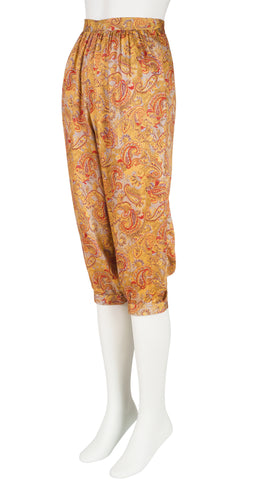 1970s Paisley Quilted Jacket & Breeches Set