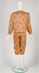 1970s Paisley Quilted Jacket & Breeches Set