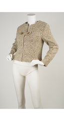 1960s Beige Tweed Cropped Jacket
