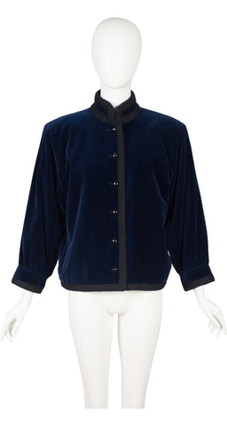 1984-85 F/W Runway Navy Cotton Velvet Jacket