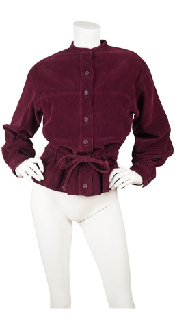 1977 Documented Burgundy Cotton Corduroy Jacket
