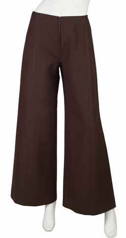 1970s Brown Wide-Leg Trousers