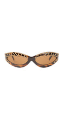 1990s Mod. 440/L Gold Studded Tortoiseshell Sunglasses