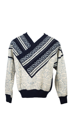 1985 F/W Men's Nordic-Inspired Pullover Sweater