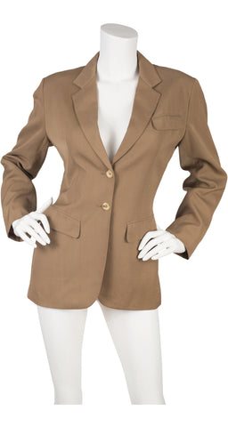 1992 S/S Runway Tan Tailored Blazer