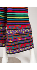 1989 Multicolor Striped Wool Knit Wide-Leg Pants