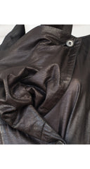 1980s Avant-Garde Draped Back Double-Breasted Coat