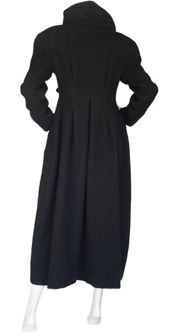 1988-89 F/W Avant-Garde Tentacle Black Wool Coat