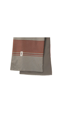 1980s Men's Silk & Wool Scarf