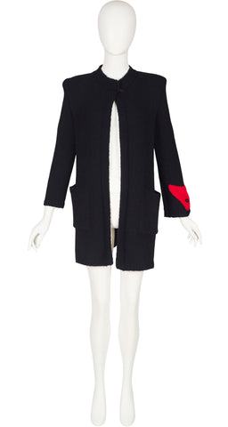 1979-80 F/W Fox Head Black Wool Knit Jacket