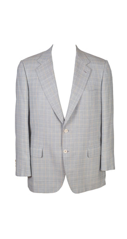 Men's "Palatino" Plaid Cashmere & Silk Sport Coat