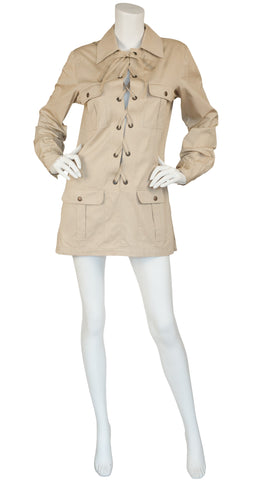 1980s NWT Reissue of the Iconic 1968 Safari Lace-Up Tunic