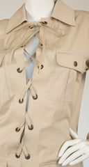 1980s NWT Reissue of the Iconic 1968 Safari Lace-Up Tunic