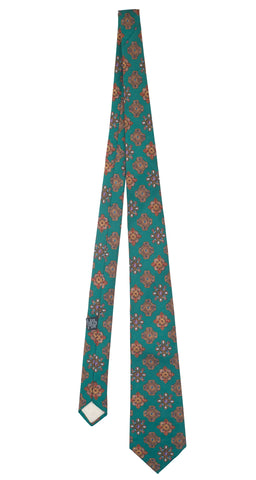 1980s Gripoix Jewel Print Silk Men's Necktie