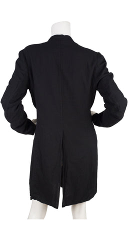Contemporary Black Cotton Gauze Light Jacket