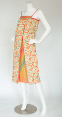 1976 S/S Documented Floral Cotton Summer Dress