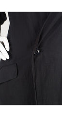 Contemporary Black Cotton Gauze Light Jacket