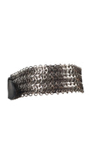 1960s Paco Rabanne Style Metal Chain Mail Belt