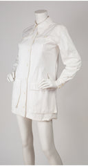 1969-1970 Documented White Cotton Safari Jacket