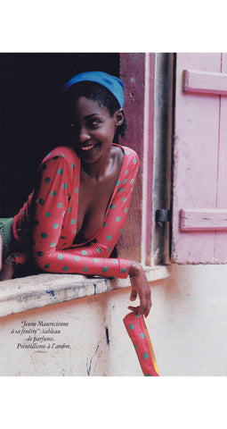 1991 Documented Orange and Green Polka-Dot Bodysuit